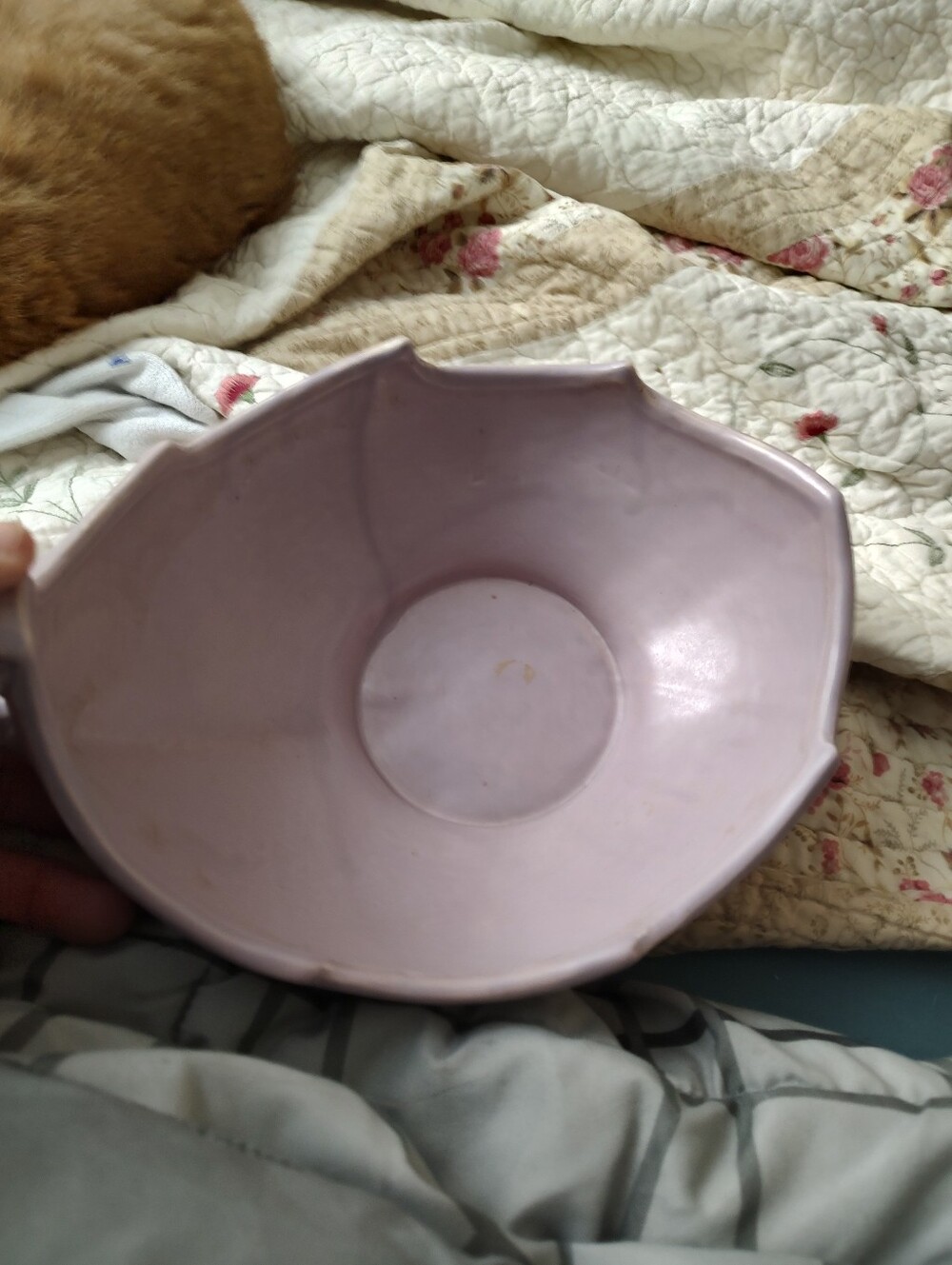 Mccoy Rare Purple Cornecopia Bowl